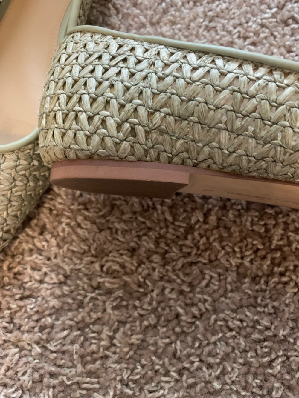 Sam Edelman Woven Pointed Flats in Sage Green - Picture 4 of 5